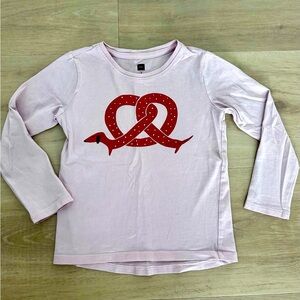 Tea collection long sleeve shirt size 5t pink with Dachund